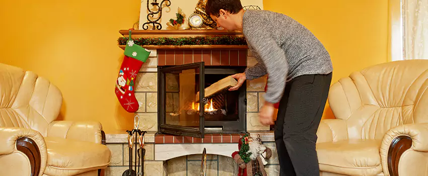 Rusted Metal Fireplace Restoration in Springfield, Tennessee